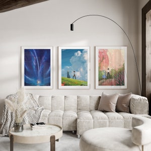 Set of 3 Howl's Moving Castle Prints, Sophie and Howl Art, Anime Decor, Ghibli Inspired Decor, Howls Moving Castle Poster, DIGITAL DOWNLOAD image 9