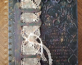 Altered notebook-customization notebook cover