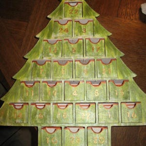 Wooden Advent Calendar, customization-Christmas