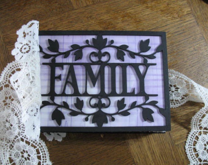 Featured listing image: Family Album - Wooden Photo Album - Scrapbooking - Memory Book