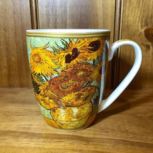 VINCENT VAN GOGH Sunflowers - Porcelain Mug - New & Unused