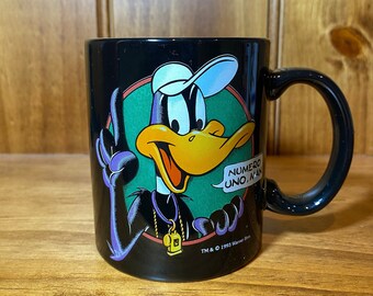 Vintage 1993 Daffy Duck Mug, Warner Bros. "Numero Uno, Man"