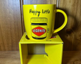 HAPPY LITTLE VEGEMITE - Tasse - Neu & Unbenutzt mit Box