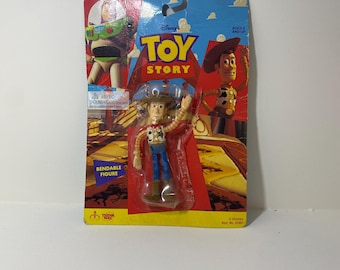 TOY STORY - Woody Vintage böjbar leksaksfigur från Disney av Think Way (1995)