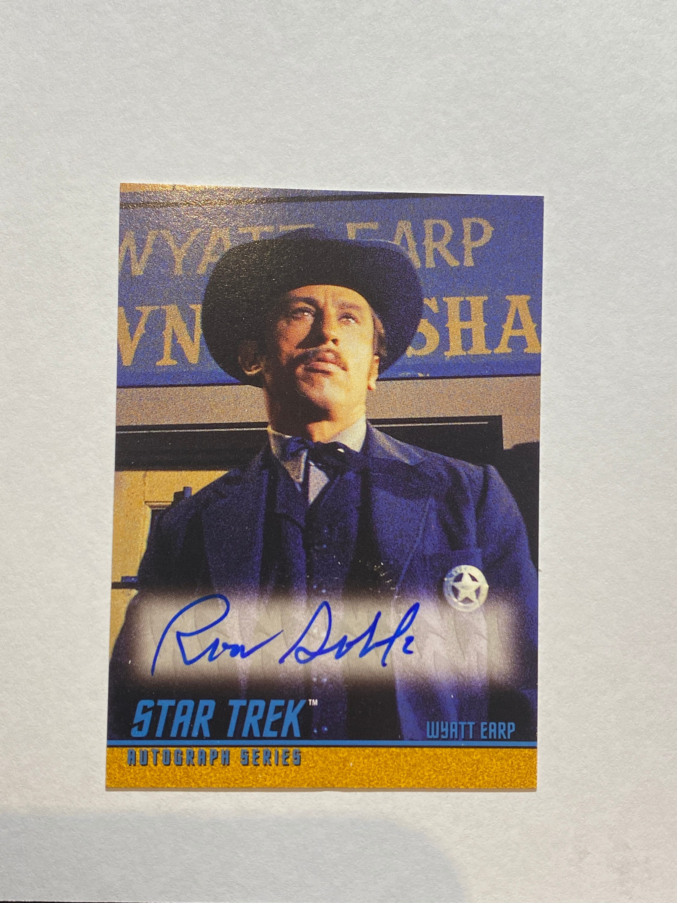 Star Trek: Original Series Trading Card Autograph Ron Soble Wyatt Earp ...