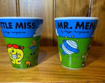 Mr Men and Little Miss - Mr Men and Little Miss 35th Anniversary Coloured Mugs Set of 2 By Thoip - New & Unused