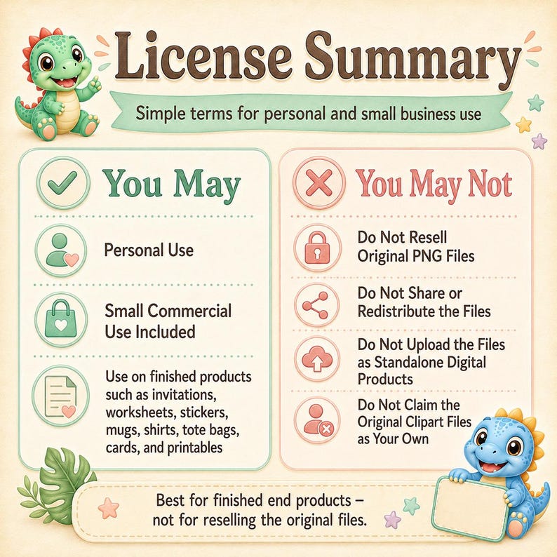 Pacchetto di clipart di dinosauri per bambini, simpatici dinosauri PNG, 102 file PNG, clipart di compleanno a tema dinosauri, clipart per baby shower, clipart per insegnanti, uso commerciale immagine 12