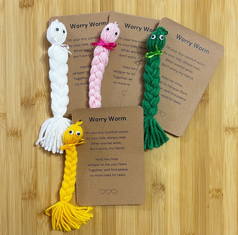 Worry Worm, Personalised Gift, Thank You, Teacher Gift, Under 5 Pounds