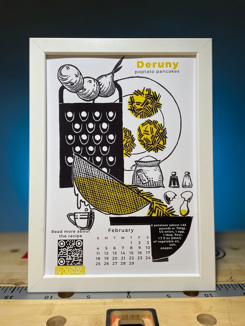 Kitchen Wall Calendar 2024 With Recipe Delicious Food Recipes to