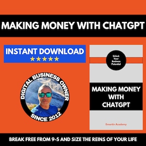 How to Make Money with ChatGPT, Passive Income with ChatGPT Ebook Digital Marketing, Chatgpt generator, Income Ideas, Automated Income