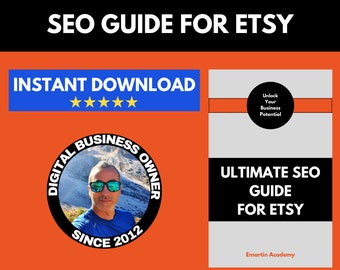 How to Rank on Etsy Shop Seller Handbook, Etsy Shop Seller Help Selling SEO Guide, How to Sell Products and Rank 1st on Etsy Search Page