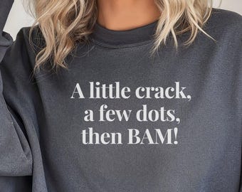 Mah Jongg Sweatshirt Ein kleiner Riss Lustig niedlich Mahjong Liebhaber Mah-Jongg Geschenk für Mama Cracks Dots Bams Spiel Shirt