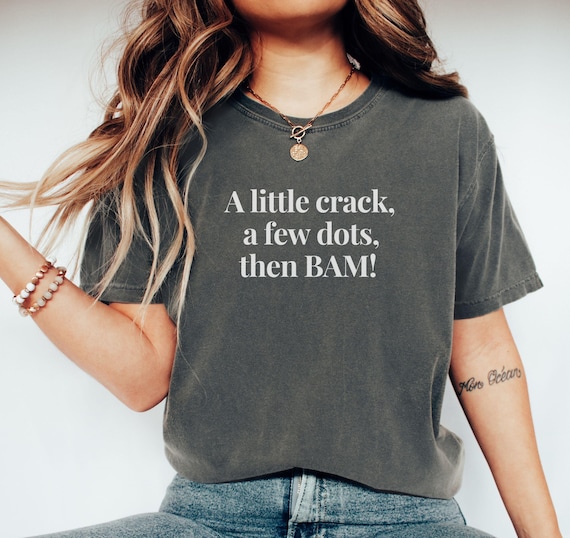 Mah Jongg Shirt A Little Crack Comfort Colors© T-shirt Funny Cute Mahjong Lover Mah-jongg Gift for Mom Cracks Dots Bams Game Shirt