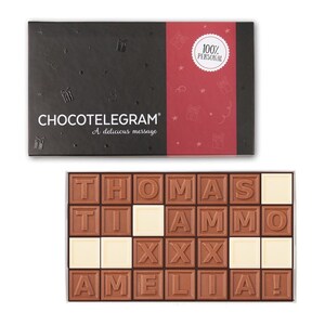 Personalized Chocolate Telegram - 28 characters