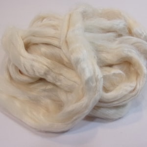 Plant Based Lotus Fiber Combed Top / Roving for Spinning or Blending 100 gm