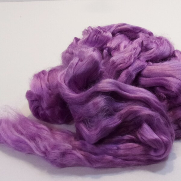 Plant Based Bamboo Orchid Combed Top / Roving Spinning or Blending Fiber 100 gm