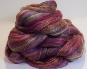 Merino/Bamboo Blend 85/15 "Bambino Twinkle Twinkle" Combed Top Spinning or Felting Fiber 4 oz.