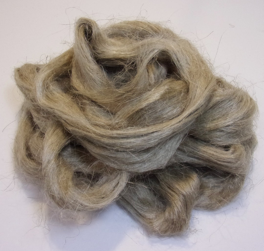 Plant Based Natural Flax Combed Top / Roving for Spinning or Blending ...
