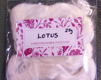 Discovery Pak of Plant-based Lotus Fiber Combed Top/Roving Spinning or Blending Fiber 25g Spinner's Study