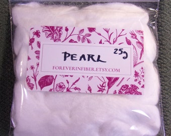 Discovery Pak of Plant-based Pearl Fiber Combed Top/Roving Spinning or Blending Fiber 25g Spinner's Study