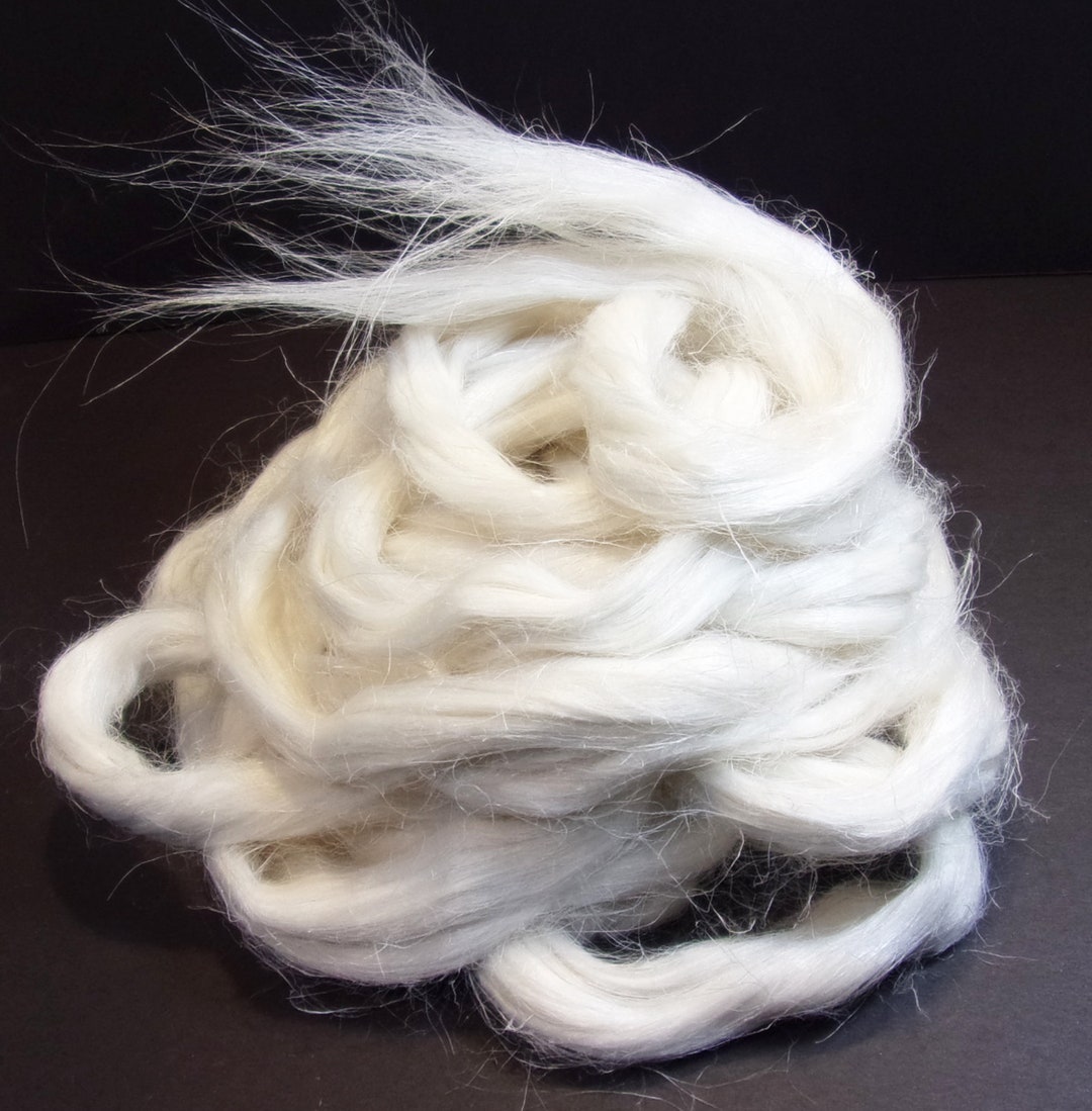Plant Based Hemp Fiber Bleached White Combed Top / Roving for Spinning ...