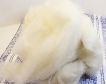 New England Grown Cotswold Wool Roving  4 oz.