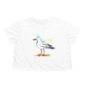 Women&#39;s Flowy Cropped Tee