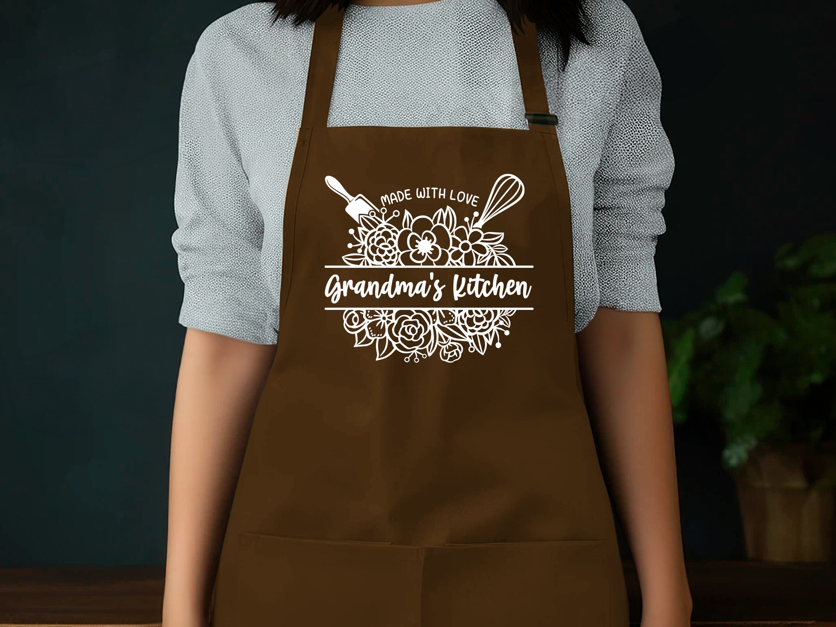 Discover Personalized Apron For Women, Personalized Apron, Mothers Day Gift, Kitchen Apron, Gift For Mom, Gift For Grandma, Gift for Her, Cute Apron