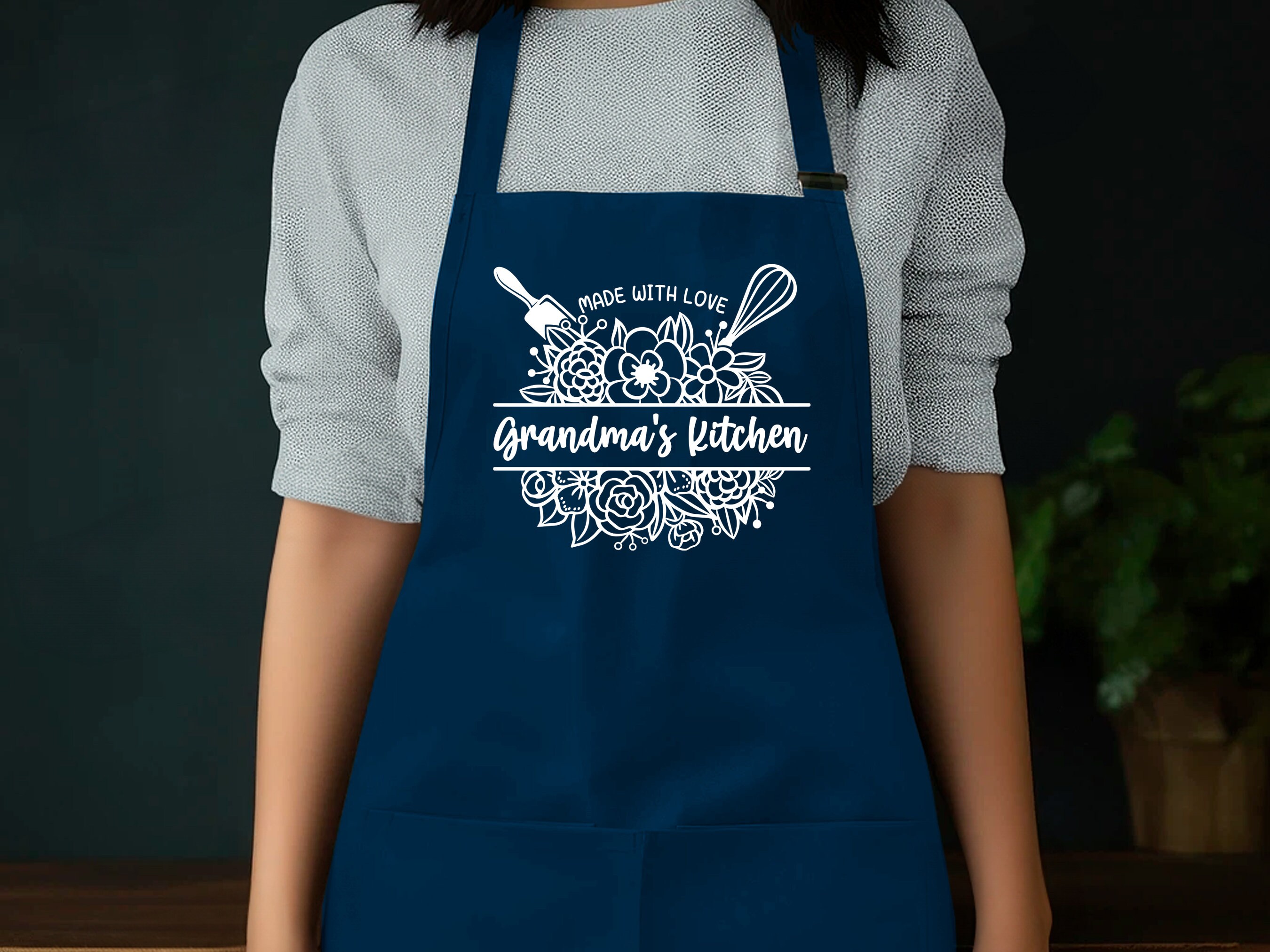 Discover Personalized Apron For Women, Personalized Apron, Mothers Day Gift, Kitchen Apron, Gift For Mom, Gift For Grandma, Gift for Her, Cute Apron