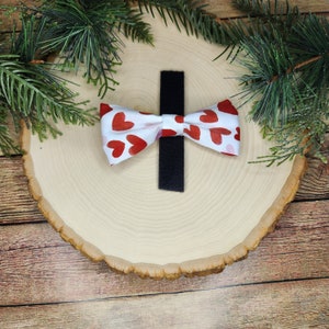 Valentines Day Heart Bow Tie