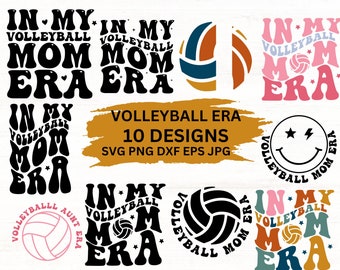 Volleyball Mom Era SVG PNG: Sports Vector Files (Instant Download)