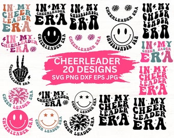 Cheerleader Era SVG Bundle: Cheerleader Designs für Cricut (Digitaler Download)