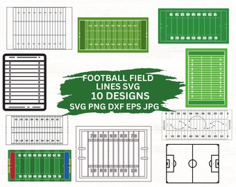 Football Field Lines Svg, Football Svg, Instant Download, Football Field Lines, Football Clipart, Digital Download, Svg Files For Cricut