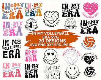 Volleyball Era SVG Bundle: 20 Designs for Cricut (Digital Download)