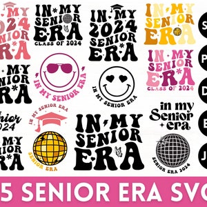 Senior Era 2024 SVG Bundle: Graduation Shirt Designs (Digital Download)