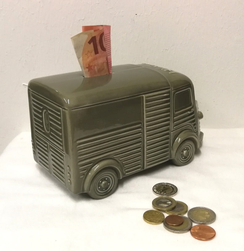 beautiful cult CITROEN HY 21 cm grey-green unique ceramic handmade Italy image 5