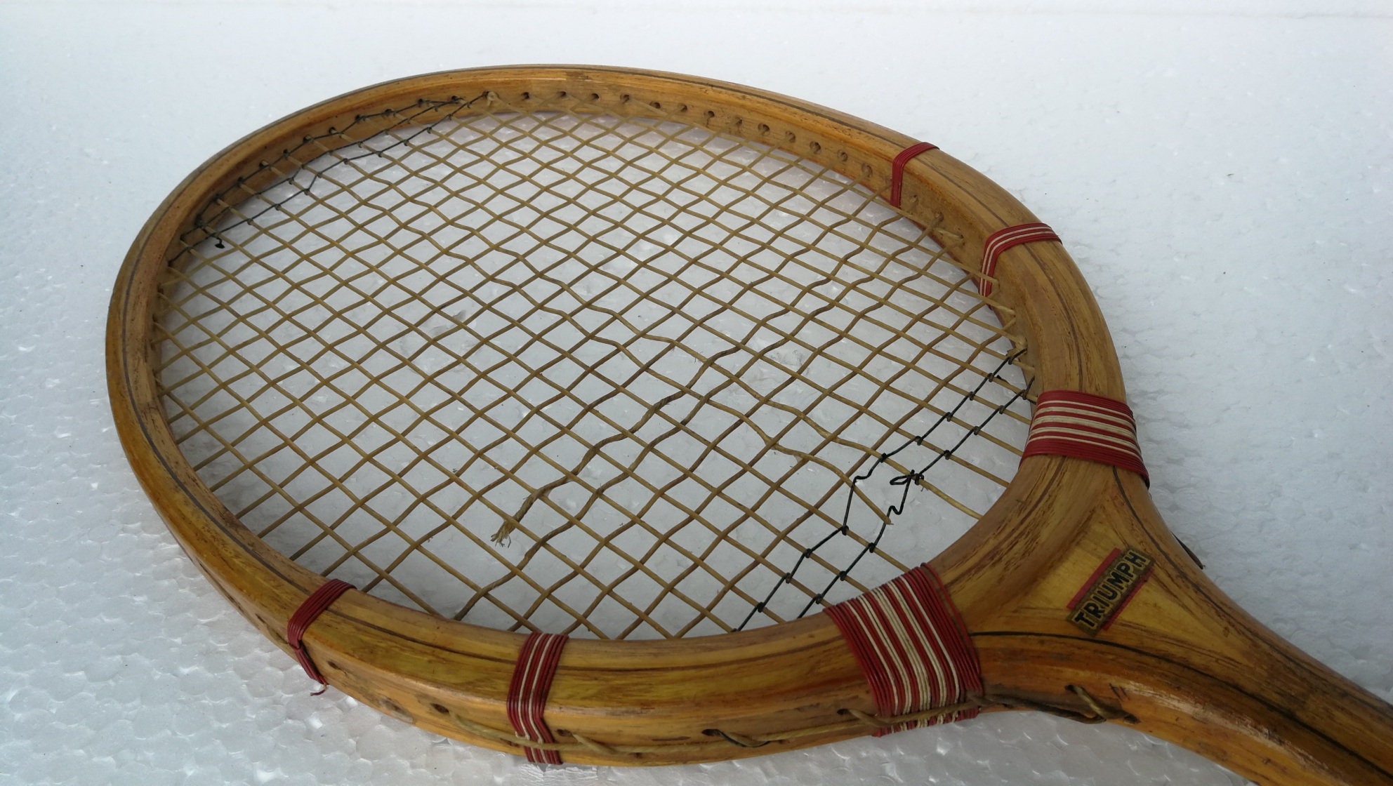 Raquette De Tennis Vintage COURT (bois) - Années 50/60 - Décoration/Collection