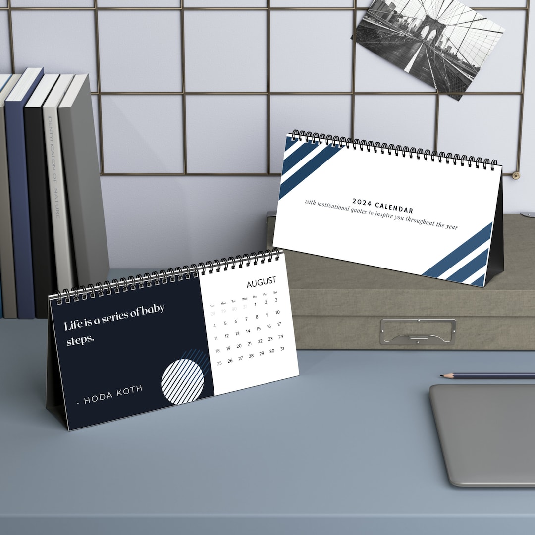Motivational Desk Calendar, Positive 2024 Calendar, Quote Desk Calendar ...