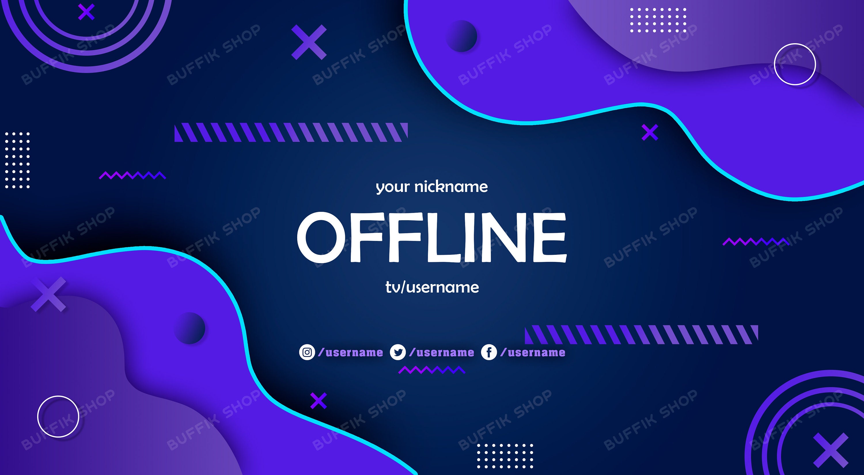 5x Cute Twitch Overlays for Stream Aesthetic Red Offline,starting ...