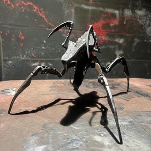 Bug, from Starship Troopers movie scrapmetal welded modern figure 11&quot; recycled metal art unique gift for males and females movie cinema fan
