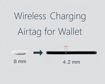 Wallet Airtag super slim thin 4.2 mm - Wireless Charing - with precision finding - credit card format - wallet purse tracking