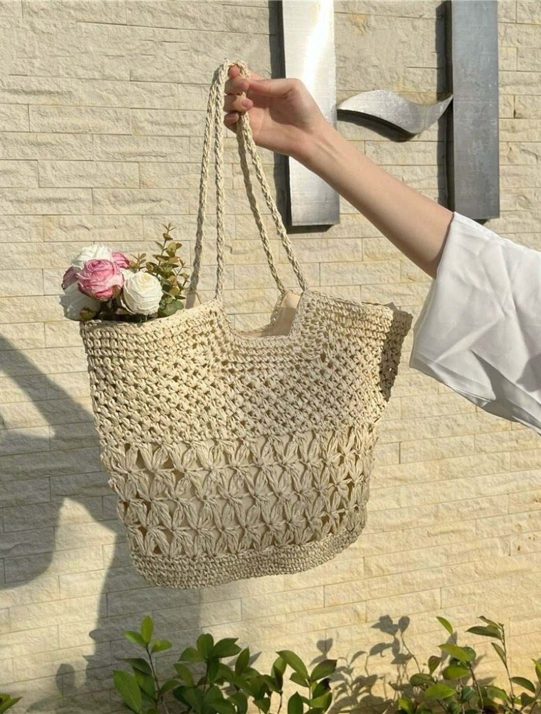 Straw Beach Bag main image 1