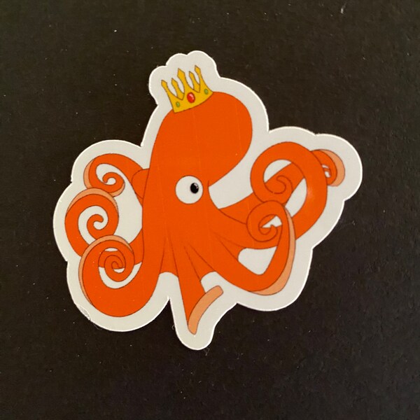 Octopus King Sticker