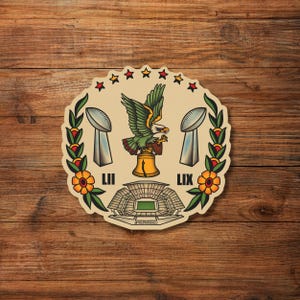 Go Birds Victory Tattoo Flash Sticker