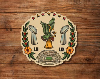 Go Birds Victory Tattoo Flash Sticker