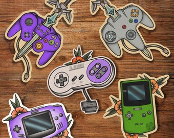 Gaming Sticker Tattoo Flash Pack