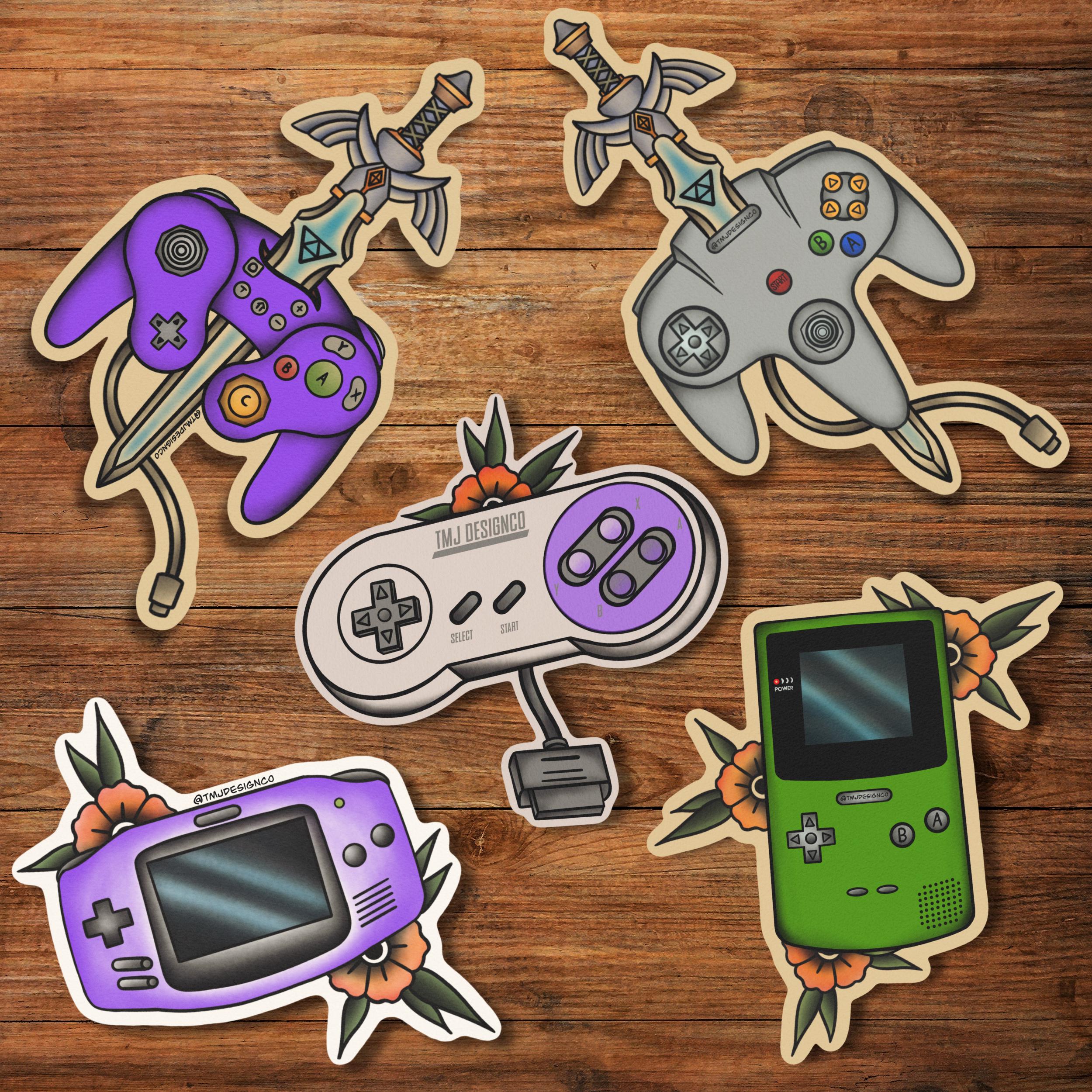 Dat Game Sticker Gaming Sticker Tattoo Flash Pack - Etsy