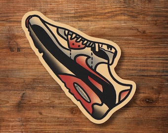 Sneaker Traditional Tattoo Sticker