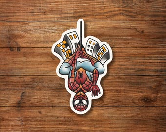 Friendly Neighborhood Hero Tattoo Flash Sticker