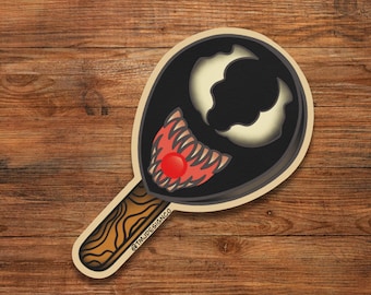 Scary Good Guy Popsicle Tattoo Flash Sticker